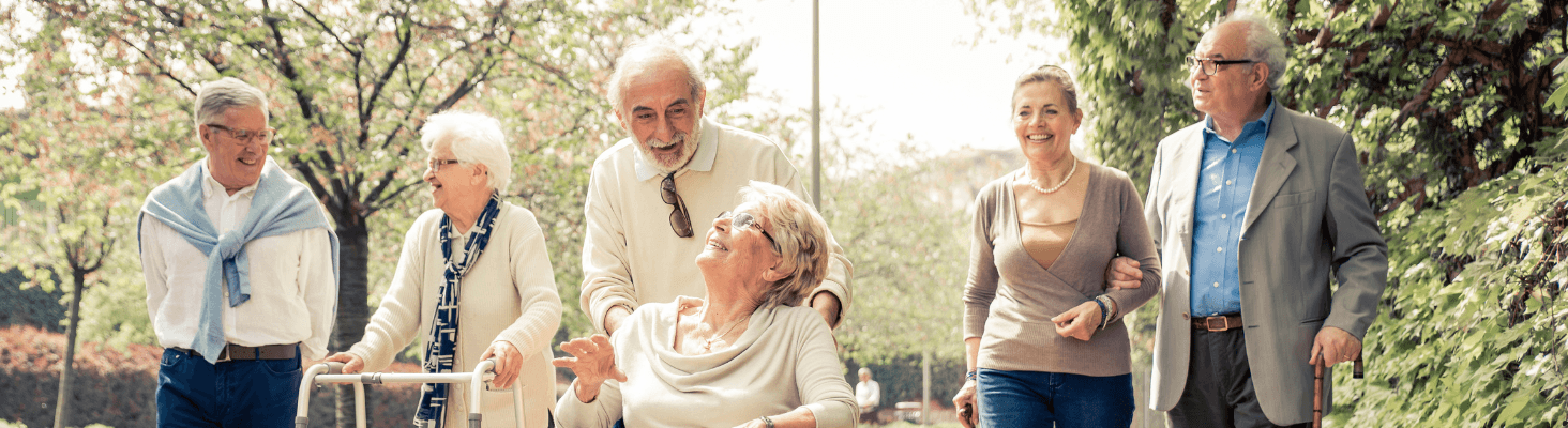 Group enjoying a walk, embodying vibrancy and vitality with natural energy supplements for active lifestyles