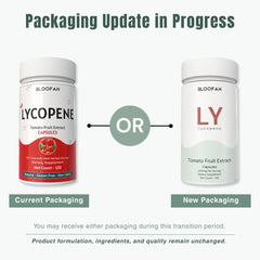 Bloofah LY Lycopene Supplement 500mg | Tomato Fruit Extract Capsules | Rich in Naturally Occuring Lycopene