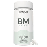 Bloofah BM – Black Maca Capsules 500mg | Energy & Vitality Support (120 Capsules)