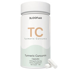 Bloofah TC – Turmeric Capsules 1000mg | Joint Comfort & Antioxidant Support (120 Capsules)