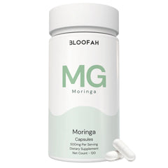 Bloofah MG – Moringa Capsules 500mg | Nutrition & Daily Vitality Support (120 Capsules)