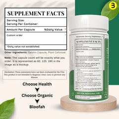 Bloofah Custom Capsule Order - Personalized Supplement, Choose Your Ingredients, Dosage & Capsule Count, Tailored to Your Health Needs, Natural & High-Quality Custom Capsules - Bloofah