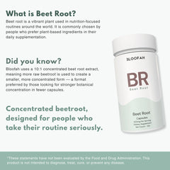 Bloofah BR Beet Root Capsules 500mg | Energy & Stamina Support (120 Capsules)