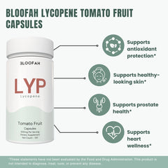 Bloofah LYP Lycopene Tomato Fruit Capsules 500mg | Natural Source of Lycopene