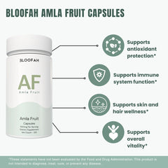 Bloofah AF – Amla Capsules 500mg (Indian Gooseberry) | 120 Capsules