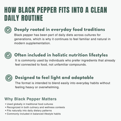 Bloofah BP – Black Pepper Capsules 500mg | Absorption & Digestion Support (120 Capsules)