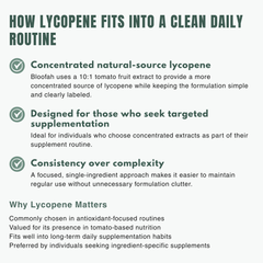 Bloofah LY Lycopene Supplement Capsules 500mg | Tomato Fruit 10:1 Concentrated Extract – Antioxidant Support (120 Capsules)