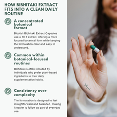 Bloofah BT Bibhitaki Capsules 500mg | Terminalia bellirica Fruit Extract | 120 Capsules