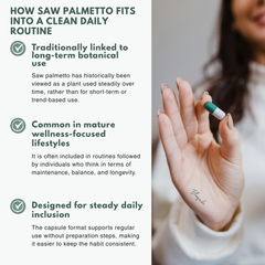 Bloofah SP Saw Palmetto Capsules 500mg | Serenoa repens Berry Extract | 120 Capsules