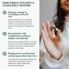 Bloofah GL Garlic Capsules 500mg | Allium sativum Bulb Extract | 120 Capsules