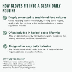 Bloofah CV – Cloves Capsules 1000mg | Digestion & Oral Wellness Support (120 Capsules)