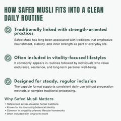 Bloofah SM – Safed Musli Capsules 500mg | Strength & Vitality Support (120 Capsules)