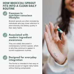 Bloofah BS Broccoli Sprout Capsules 500mg | Sulforaphane-Rich Brassica Extract | 120 Capsules