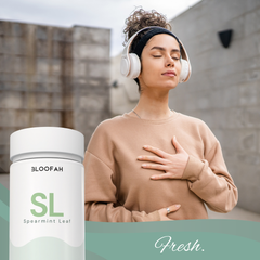 Bloofah SL – Spearmint Capsules 1000mg | Digestion & Freshness Support (120 Capsules)