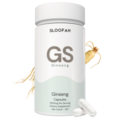 Bloofah GN Ginseng Capsules 1000mg | Panax ginseng Root | 120 Capsules