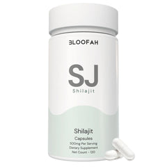 Bloofah SJ – Shilajit Capsules 500mg | Energy & Vitality Support (120 Capsules)