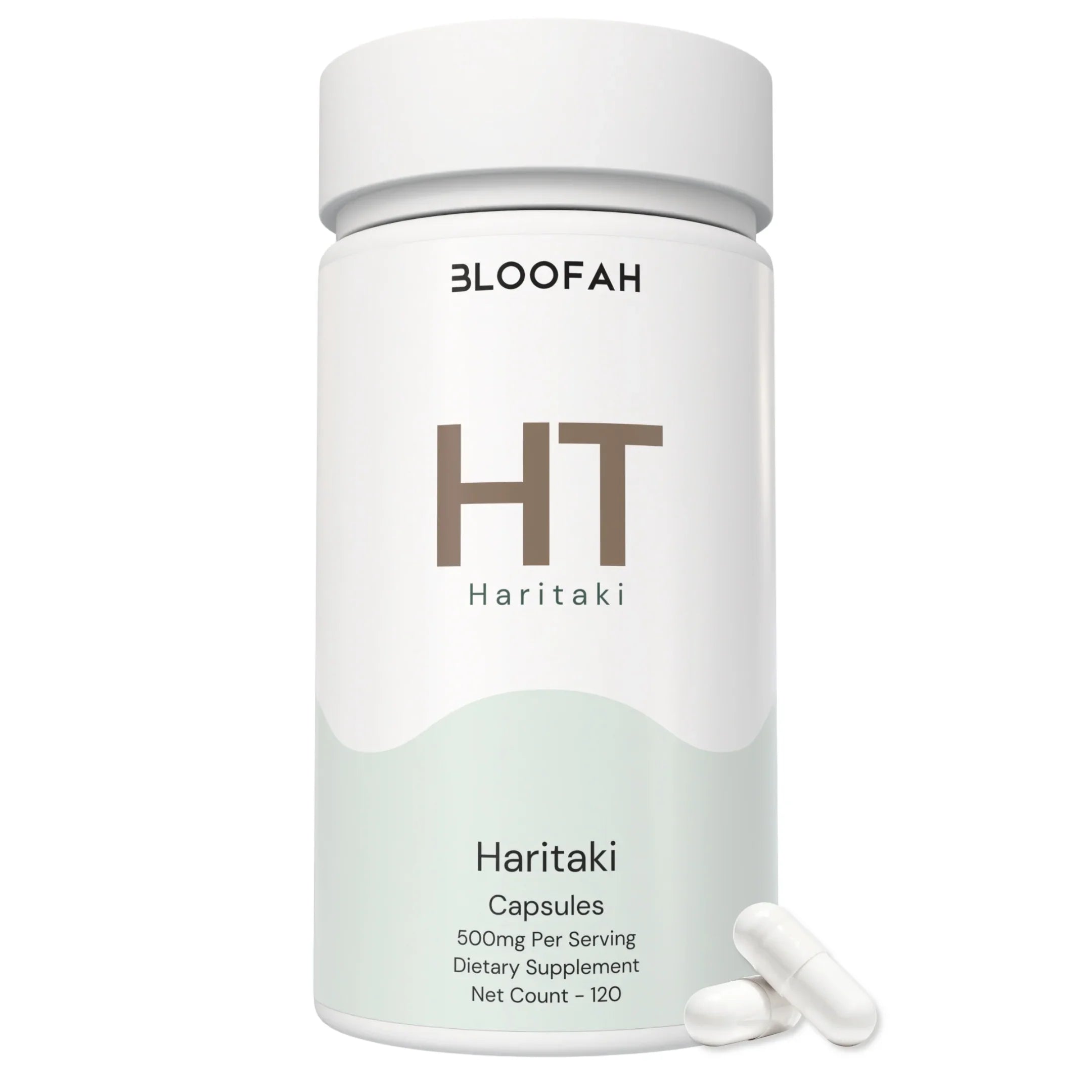 Bloofah HT – Haritaki Capsules 500mg | Digestive & Gut Balance Support (120 Capsules)
