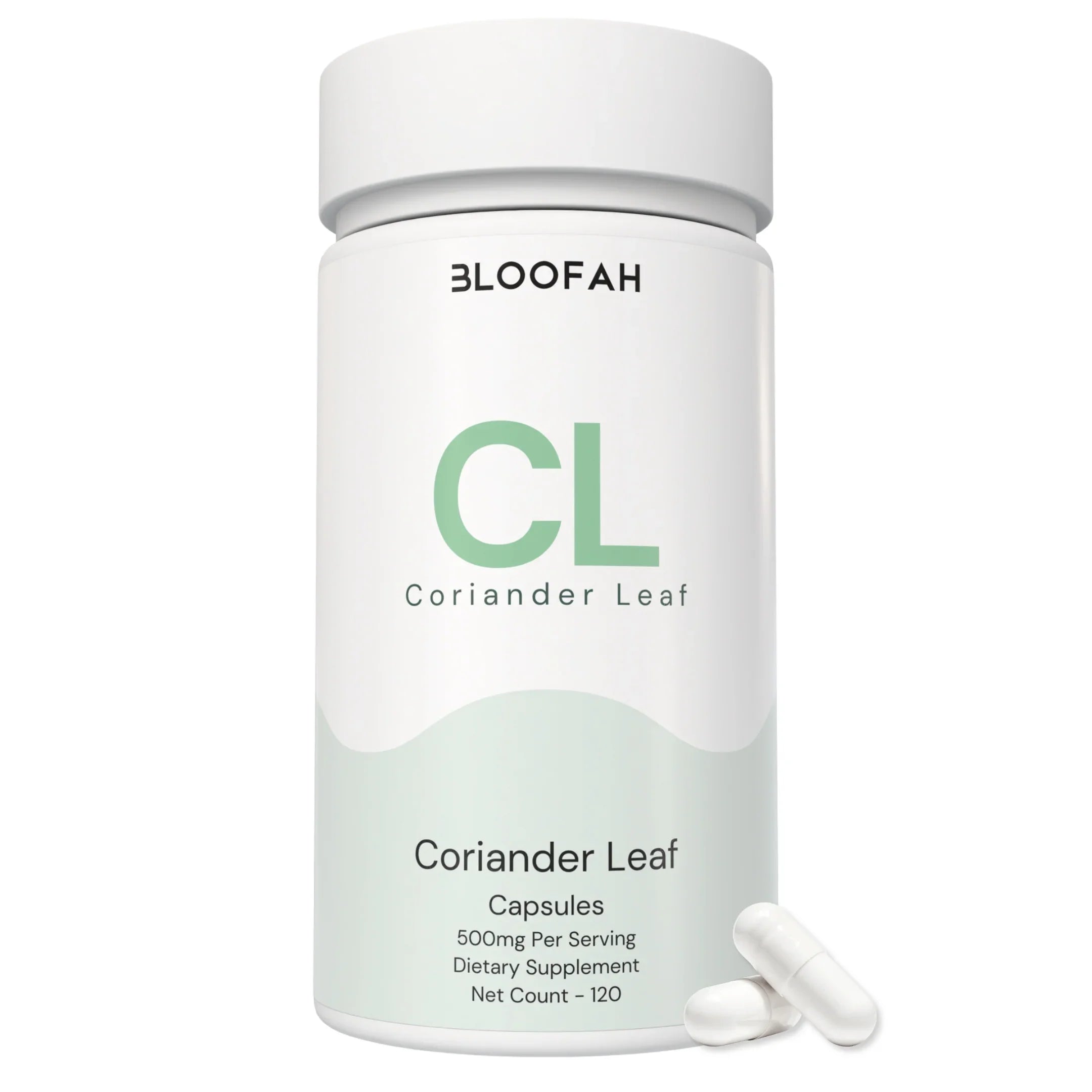 Bloofah CL – Coriander Leaf Capsules 500mg | Digestion & Detox Support (120 Capsules)