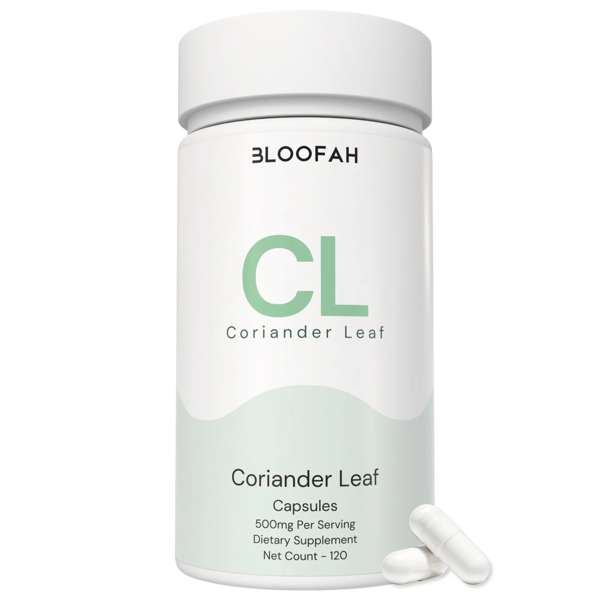 Bloofah CL – Coriander Leaf Capsules 500mg | Digestion & Detox Support (120 Capsules)