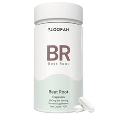 Bloofah BR Beet Root Capsules 500mg | Energy & Stamina Support (120 Capsules)