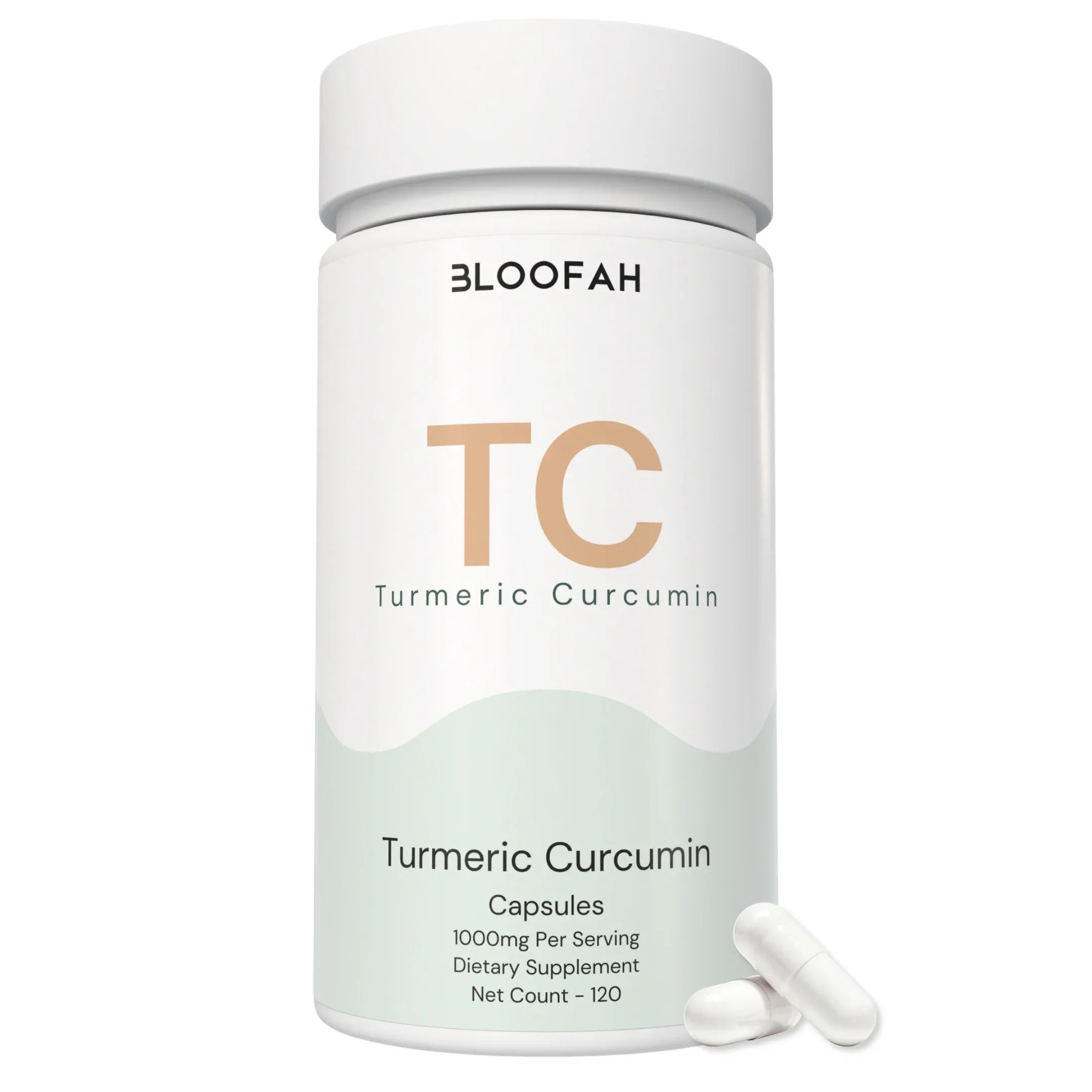 Bloofah TC – Turmeric Capsules 1000mg | Joint Comfort & Antioxidant Support (120 Capsules)