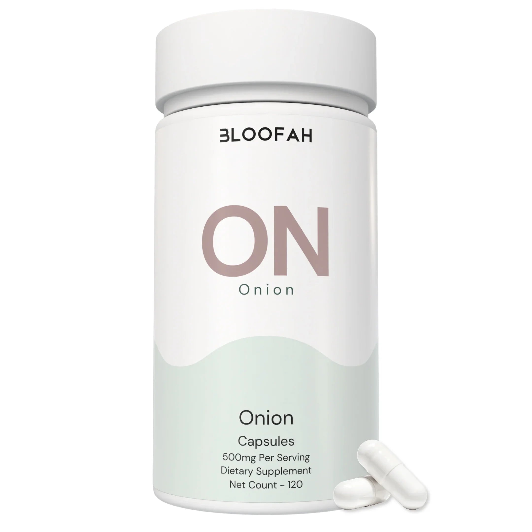 Bloofah ON – Onion Capsules 500mg | Antioxidant & Circulation Support (120 Capsules)