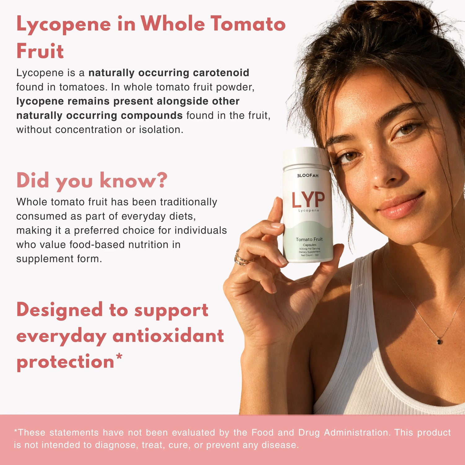 Bloofah LYP Lycopene Tomato Fruit Capsules 500mg | Natural Source of Lycopene