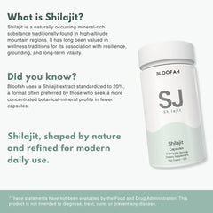 Bloofah SJ – Shilajit Capsules 500mg | Energy & Vitality Support (120 Capsules)