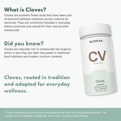 Bloofah CV – Cloves Capsules 1000mg | Digestion & Oral Wellness Support (120 Capsules)