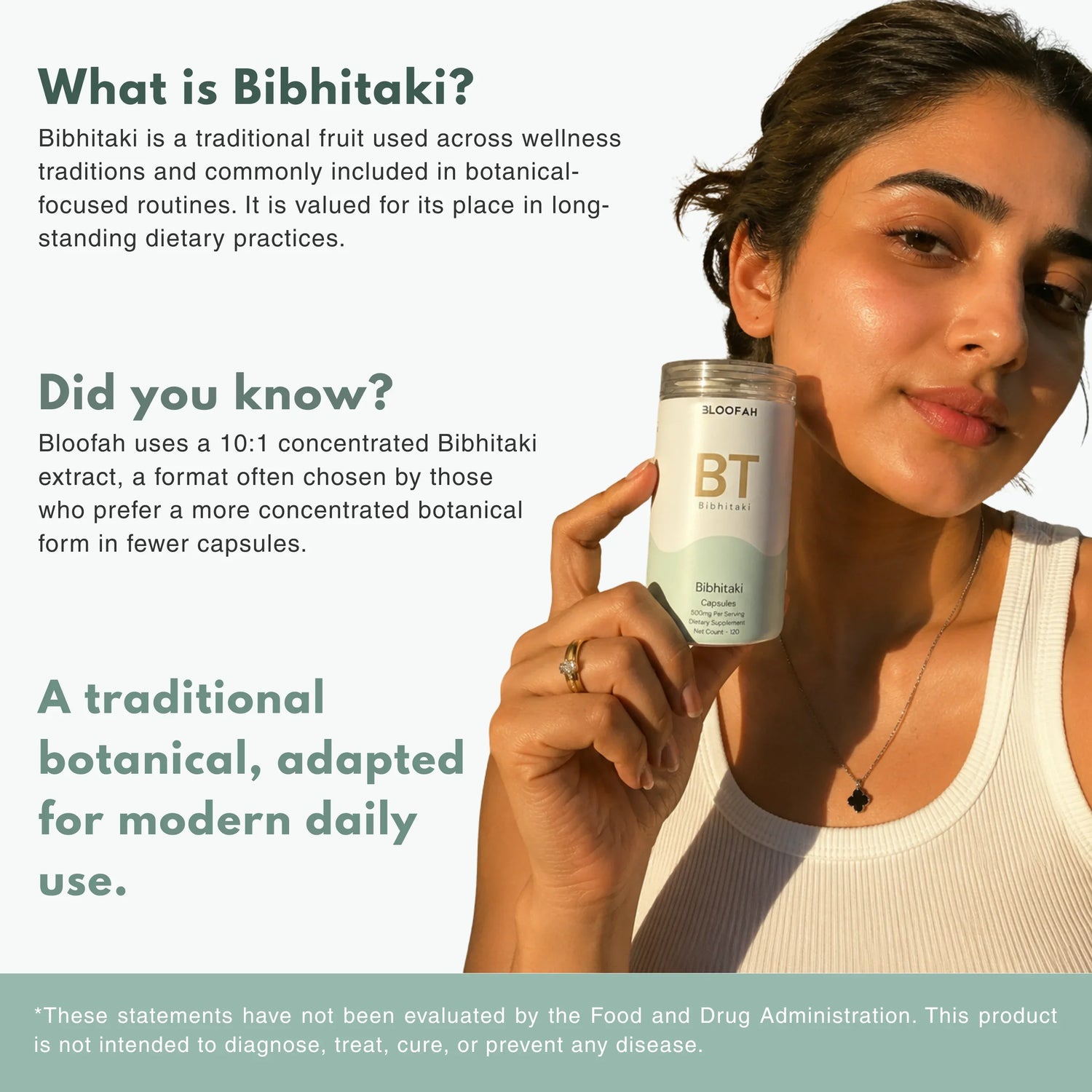 Bloofah BT Bibhitaki Capsules 500mg | Terminalia bellirica Fruit Extract | 120 Capsules