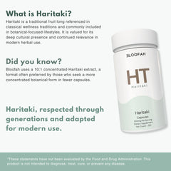 Bloofah HT – Haritaki Capsules 500mg | Digestive & Gut Balance Support (120 Capsules)