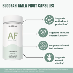 Bloofah AF – Amla Capsules 500mg (Indian Gooseberry) | 120 Capsules