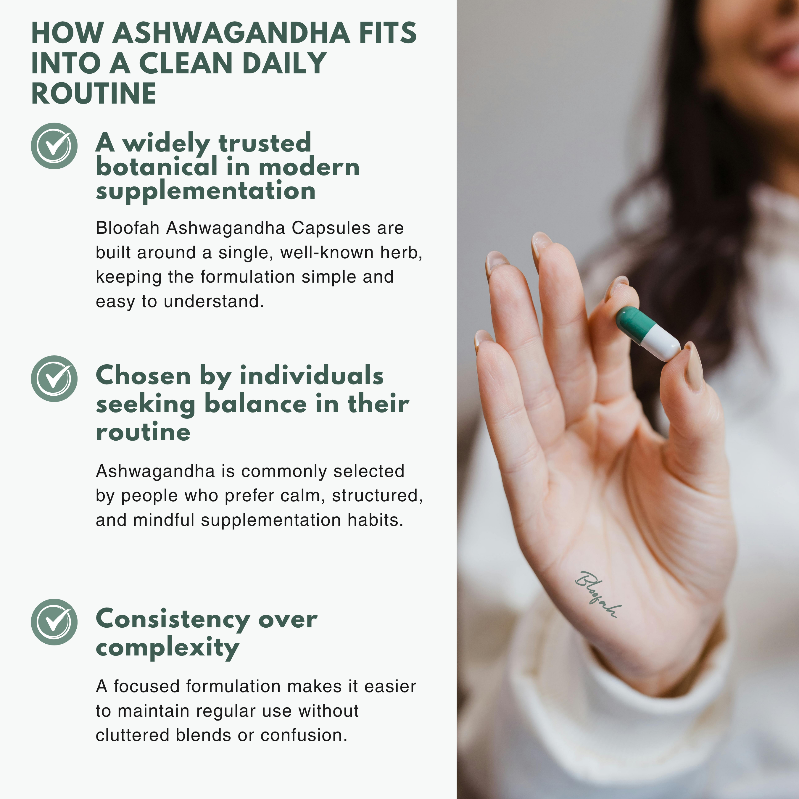 Bloofah AG Ashwagandha Capsules 500mg | Withania somnifera Root Extract | 120 Capsules