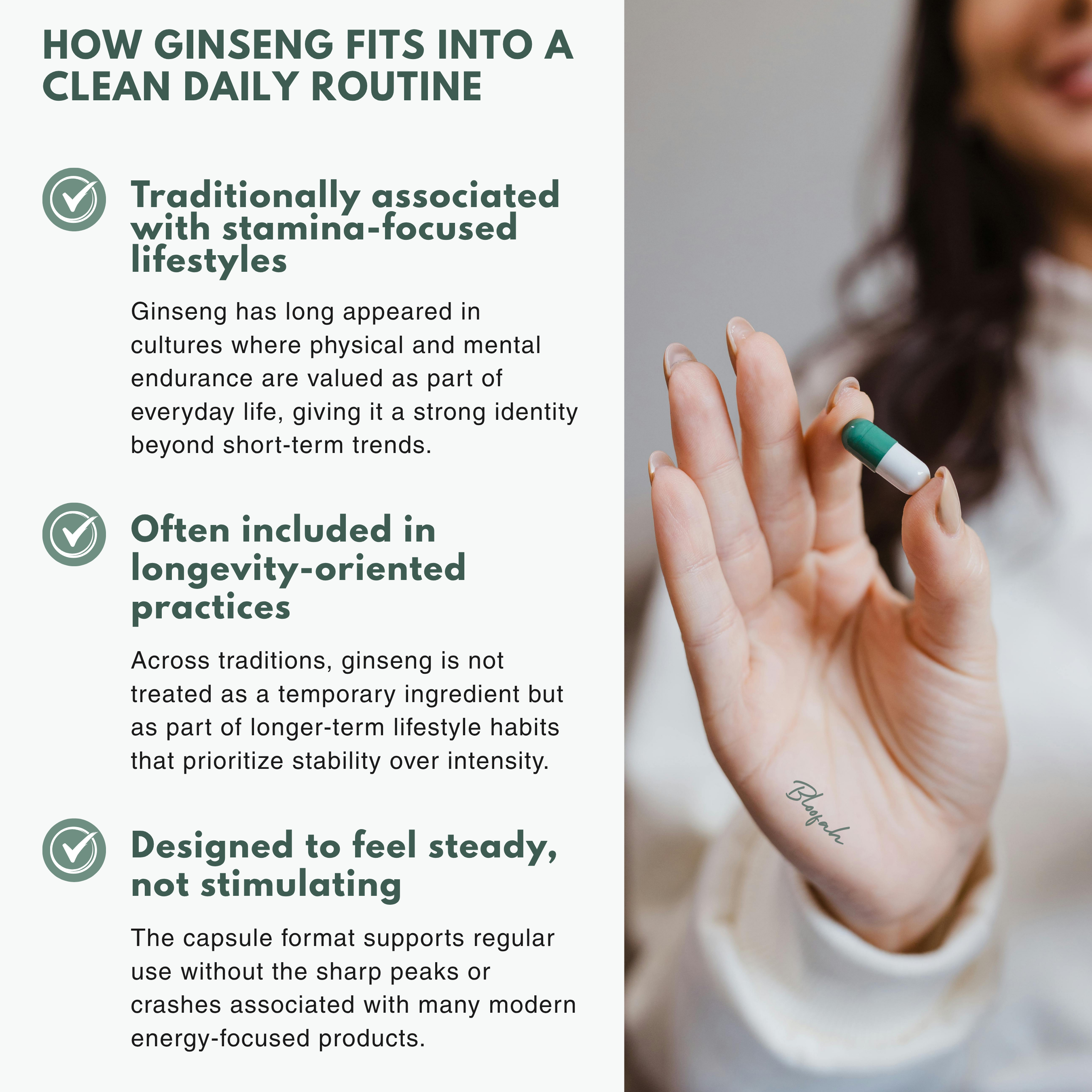 Bloofah GN Ginseng Capsules 1000mg | Panax ginseng Root | 120 Capsules