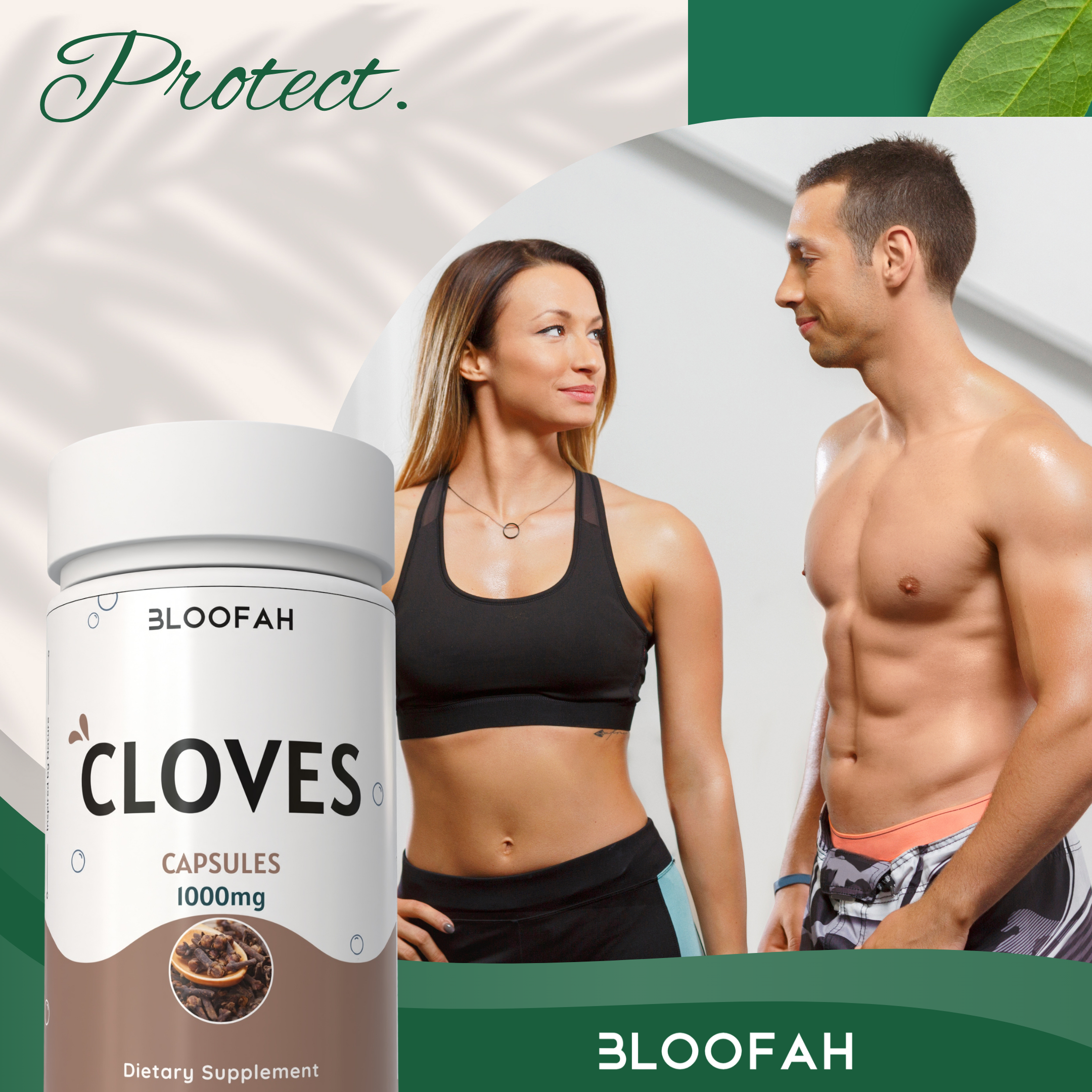 Bloofah Cloves Capsules 1000mg Per Serving | (Syzygium aromaticum) Natural Clove Powder, 100% Pure, Non-GMO, Clove Supplement for Daily Use Supports Wellness and General Health