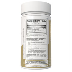 Bloofah Ashwagandha Capsules 500mg - (Withania somnifera) 10:1 Extract Powder, 100% Natural & Pure, Non-GMO, Gluten-Free, Extra Strength Herbal Suppleemnt for Men & Women